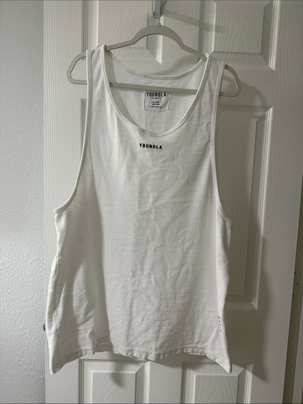 YoungLA White Scoop Neck Tank Top